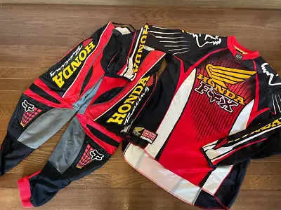 Vintage F O X RACING Jersey & Pants Set Size M/30  HONDA Ricky Carmichael • $165.90