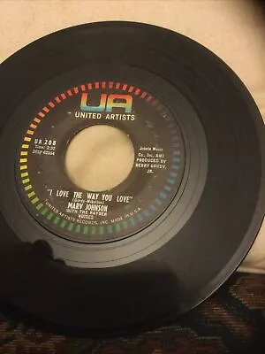 Soul 45 Marv Johnson - I Love The Way You Love / Let Me Love You On United Artis • $5.77