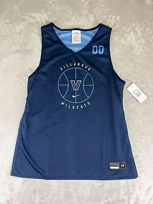 Villanova Wildcats Nike Basketball Training Jersey Size Medium Blue Reversible • $26.99