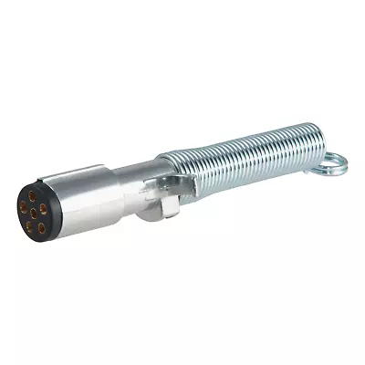 Curt 6-Way Round Connector Plug With Spring Trailer Side X 58082 • $8.07