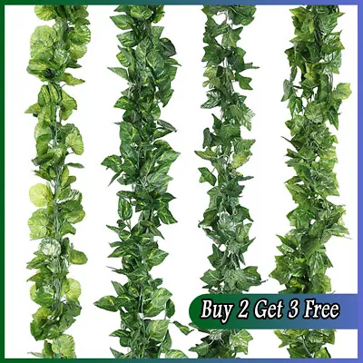 Artificial Ivy Garland Fake Vine Trailing Leaf Hanging Plant Foliage Xmas Decors • £2.77