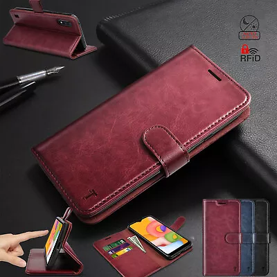 Luxury Premium Phone Case Flip Leather Wallet Cover RFID Blocking Cases • $10.98