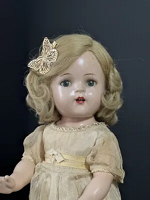 Vintage Madame Alexander 18” Princess Elizabeth Composition Doll Tagged Dress • $229