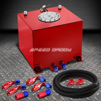 5 Gallon/18.8l Red Aluminum Fuel Cell Gas Tank+level Sender+nylon Fuel Line Kit • $125.88