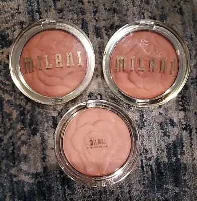 3 Pack Milani Rose Powder Blush 08 TEA ROSE New Sealed Made In Italy • $18