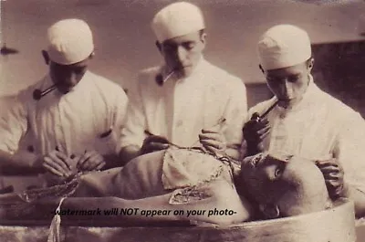 Vintage Creepy Alien Autopsy PHOTO Scary Weird X-Files Body Spooky UFO Doctors • $4.88