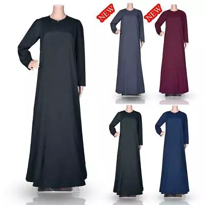 £13.99 • Buy Womens Plain Abaya Modest Dress Burqa Kaftan Farasha Jilbab Ladies. Maxi Dress