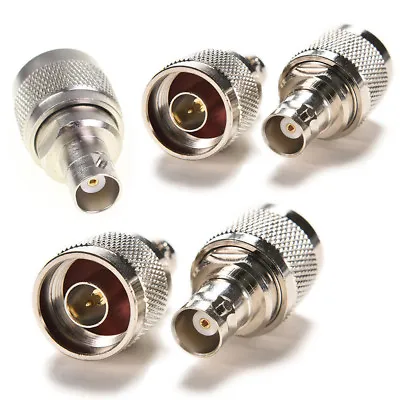 Lot 5 Pcs N Type Male Plug To BNC Female Jack RF Coax Coaxial Adapter Connector • $16.90