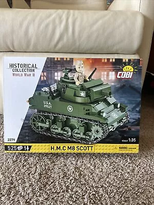 Cobi 2279   H.M.C M8 Scott  US Army Tank WWII Military Bricks Blocks  1/35 • $118.56