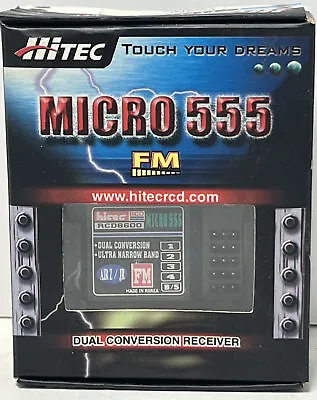 HITEC MICRO 555 FM DUAL CONVERSION 72MHz NEW IN BOX • $25.50