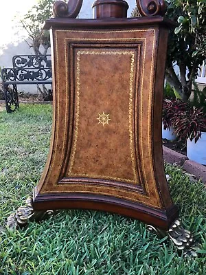 6’ Tall Wooden Plant Stand With Marble Top • $1500