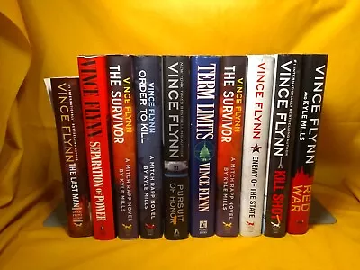 Vince Flynn 10 HCDJ Lot Order To Kill Red War The Last Man Survivor Term Limits • $24