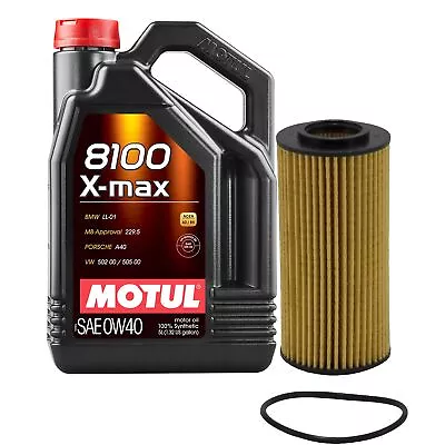 5L Motul 8100 X-MAX 0W40 Wix Filter Motor Oil Change Kit For Audi A3 A6 VW GTI • $74.95