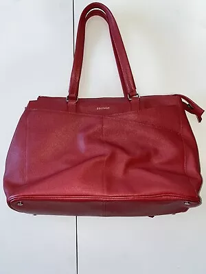 American Airlines VINTAGE Cole Haan  The RED Purse/Tote” Travel Bag. RARE FIND • $25