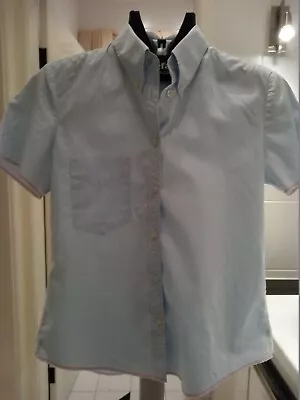 PAUL SMITH Main Line Pale Blue Shirt Made In Italy Immaculate IT44 • $79