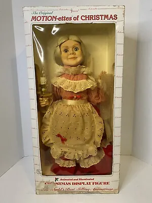Vintage 1986 Telco Motionette Christmas Animated Mrs. Claus Motion-ette Works! • $49.99