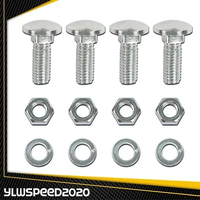 4 Pcs New Stainless Capped Round Head Bumper Bolts Fit For Ford 7/16-14 X 1-1/4  • $8.55