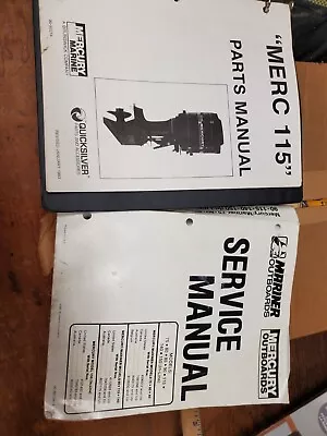 Mercury Mariner Outboard 70 3CYL 100 115 4CYL Service Manual +Parts • $26