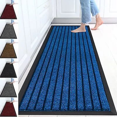 Non Slip Kitchen Rugs Long Hallway Runner Carpet Bedroom Rug Floor Mat Door Mats • £6.99