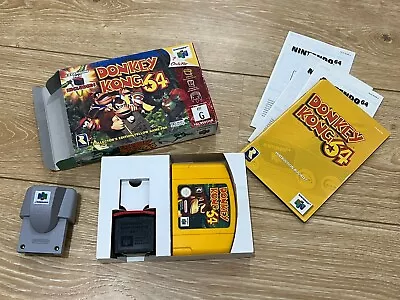 Nintendo 64 Donkey Kong 64- Boxed With Incudes Expansion Pak Rumble Pak • $200