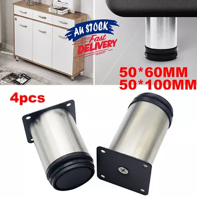 $17.99 • Buy 4PCS Feet Bed Sofa Table Cabinet Furniture Legs Adjustable Replacement Metal