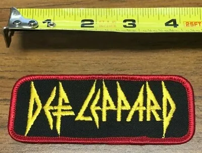 Vintage Music Patch- Def Leppard Red Border Smaller England 1980's Heavy Metal • $39.95