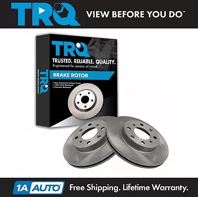 TRQ Disc Brake Rotors Front Pair Set For Honda Civic Del Sol CRX New • $61.95