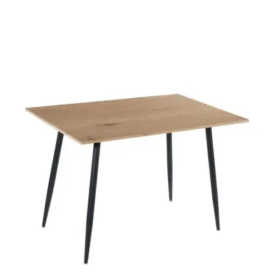 Modern Design Mdf Rectangle Indoor Dining Table With Metal Legs Home Kitchen • £99.99