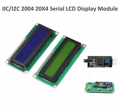 $16.29 • Buy With/Without IIC/I2C 2004 20X4 Character LCD Module Display Blue Green