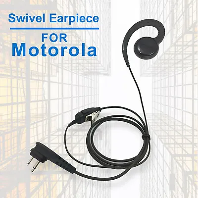 PTT Mic Swivel Earpiece For Motorola Radio Walkie Talkies CP200 CLS1410 CLS1110 • $10.48