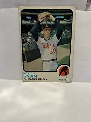 T.C.G. 1973 Lynn Nolan Ryan Miss Cut Card 220 • $4.99