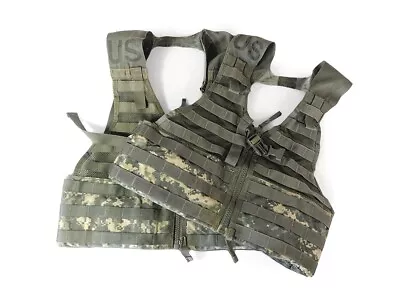 US Military ACU FLC Fighting Load Carrier LBV Tactical Vest Digital Camo MOLLE • $7.99