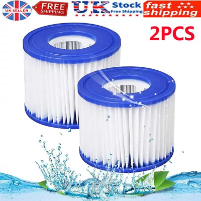 2pcs Bestway Lazy Lay-Z-Spa Filters VI Cartridge Hot Tub Spa For Swimming Pool • £6.59