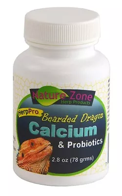 $10.95 • Buy Nature Zone Bearded Dragon Calcium & Probiotics 2.8 Oz