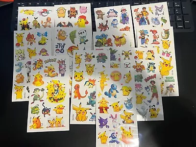 New Pokemon Temporary Tattoos - 12 Sheets  ~ Party Favors Kids Birthday • $11.99