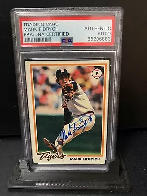 Mark Fidrych Detroit Tigers 1978 Topps Autograph Signed Baseball Card PSA SLAB • $149.99