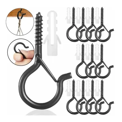 20Pcs Q-Hanger Hanger Screw Wall Cabinet Ceiling Hook For Hanging Outdoor Silver • £8.39