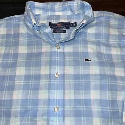 Vineyard Vines Boys Size Medium 12-14 Long Sleeve Plaid Button-up Shirt • $11