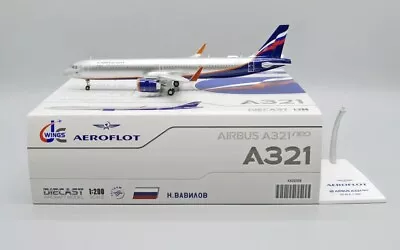 Aeroflot A321neo Reg: VP-BPP Scale 1:200 JC Wings Diecast Model XX20108 • $145.99