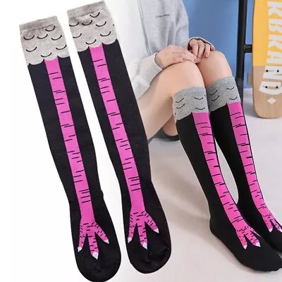 Funny Socks Chicken Leg Animal Legs Knee Fitness Novelty Women Men Xmas Gift • $6.56