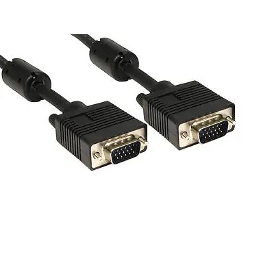 £3.30 • Buy 3m SVGA 15 Pin Male To Male PC To Monitor / Laptop To TV Video Cable VC001