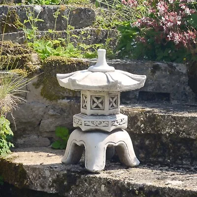 Small Pagoda Lantern Garden Ornament Antiqu Estone Effect Half Normal Price • £34.95