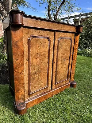 Antique Walnut Inlaid Sideboard Hall Cupboard Drinks Cocktail Shoe Cabinet  • £260