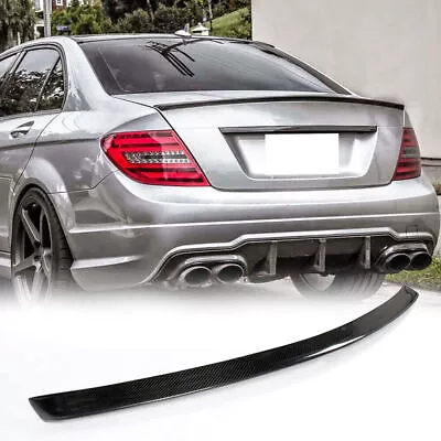 Carbon Fiber Rear Spoiler Wing For Benz W204 Sedan 4D C200 C230 C250 AMG 08-14 • $114.31