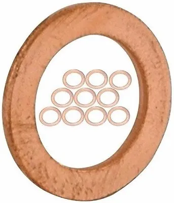 10/pk 3/8  Or 10 Mm ID - COPPER CRUSH WASHERS For M10 Metric Or Banjo Bolt  @QJ • $7.49