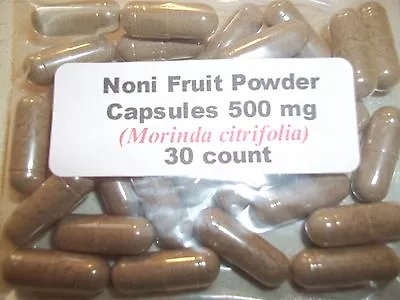 Noni Fruit Powder Capsules (Morinda Citrifolia) 500 Mg - 30 Count • $3.95