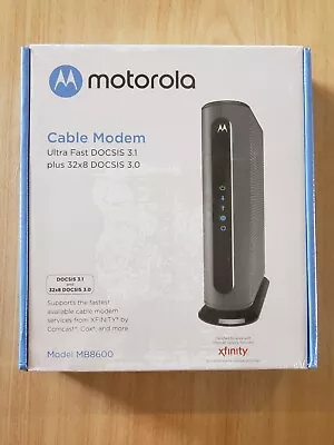 Motorola Cable Modem MB8600 Ultra Fast DOCSIS 3.1/32x2 DOCSIS 3.0 NEW SEALED • $69