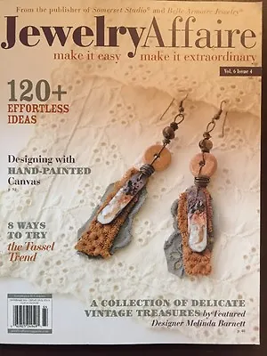 Jewelry Affaire Effortless Ideas Hand Painted Jan-Mar 2016 FREE SHIPPING JB • $27.97