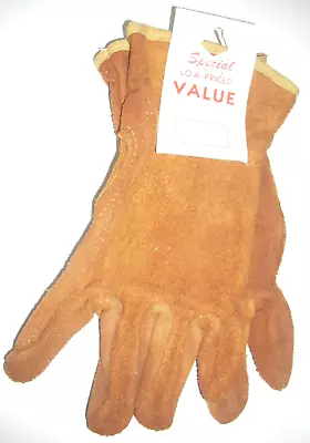 Lambert 033 Brown Deerskin Reversed Soft Leather Gloves Men's Size Medium USA • $8.99