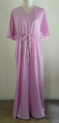 Vintage 60s Vanity Fair Nightgown Batwing Housedress Gown MuuMuu Made USA Sz S • $13.58